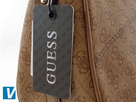 fake guess bag logo|how to identify a guess handbag.